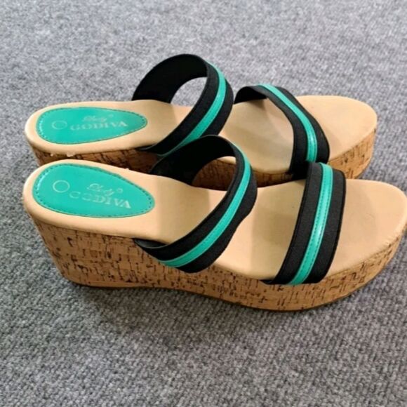 BRANS NEW  LADY GODIVA WEDGE WOMEN'S  SHOES - Picture 16 of 16